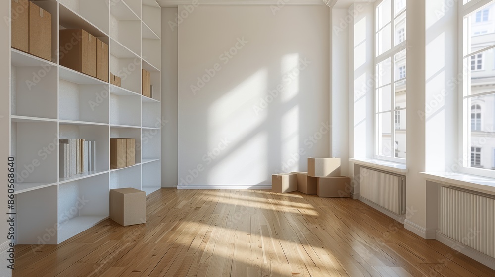 Bookshelves filled with colorful books and plants, bathed in sunlight, portraying a vibrant and cozy reading space. Bookshelves filled with colorful books and plants, bathed in sunlight, portraying a vibrant and cozy reading space.