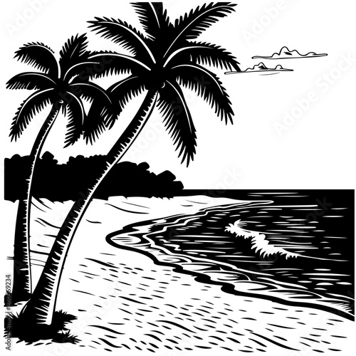 Beach Vector Logo
