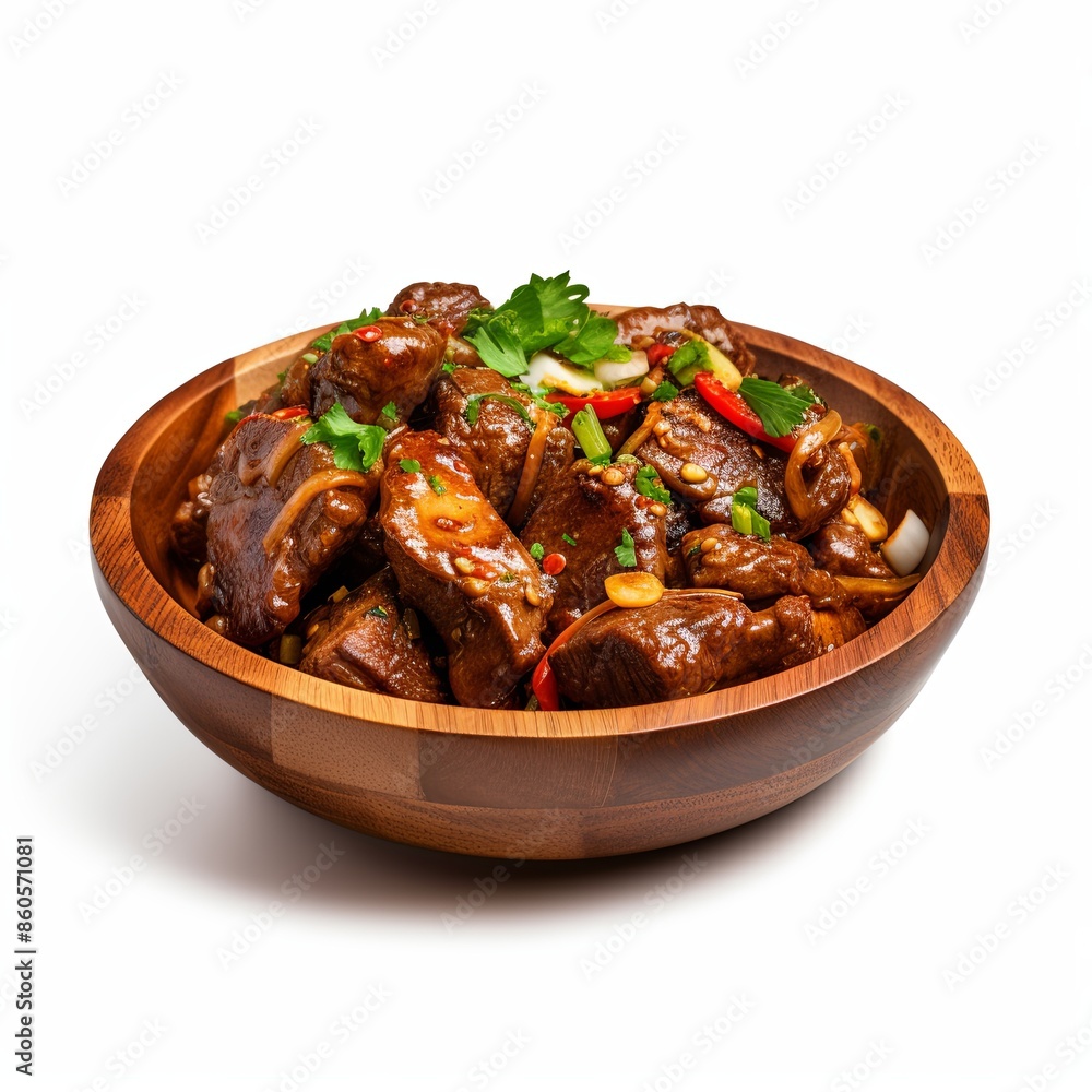 Famous food dish Isolated on a white background Famous food dish Isolated on a white background