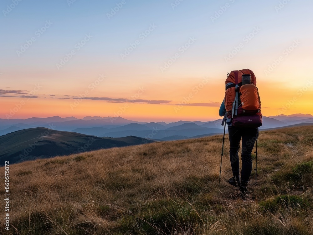 Embracing Minimalism: Backpacker with Ultralight Pack for Effortless Adventure Embracing Minimalism: Backpacker with Ultralight Pack for Effortless Adventure