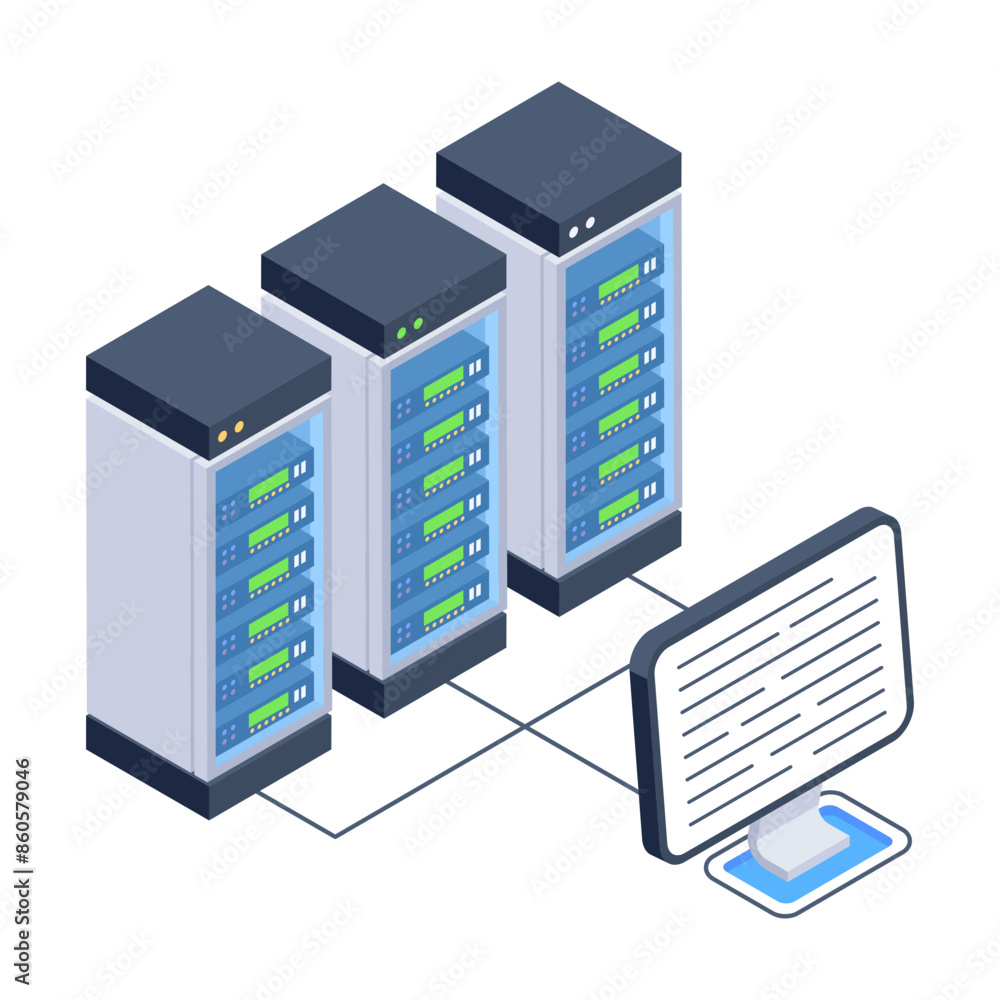 A well-designed isometric icon of shared hosting
A well-designed isometric icon of shared hosting