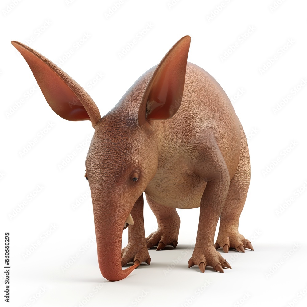 Naklejka premium Aardvark 3D
