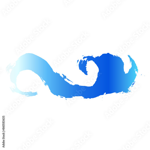 勢いのある海・波しぶきのイラスト素材　ベクター