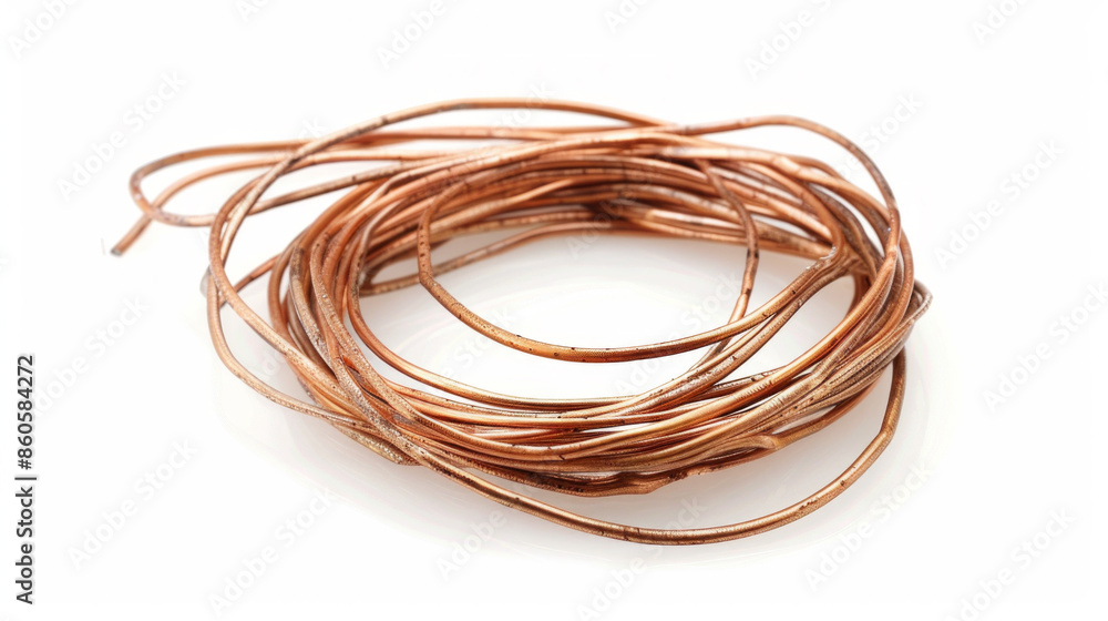 Solder wire for making electrical connections in ATMs isolated on white background Solder wire for making electrical connections in ATMs isolated on white background