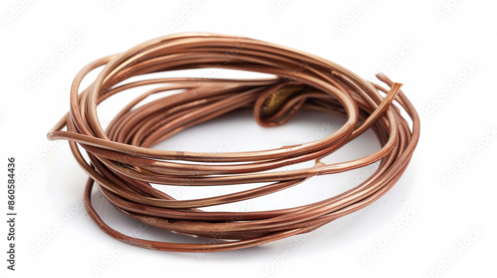Solder wire for making electrical connections in ATMs isolated on white background Solder wire for making electrical connections in ATMs isolated on white background