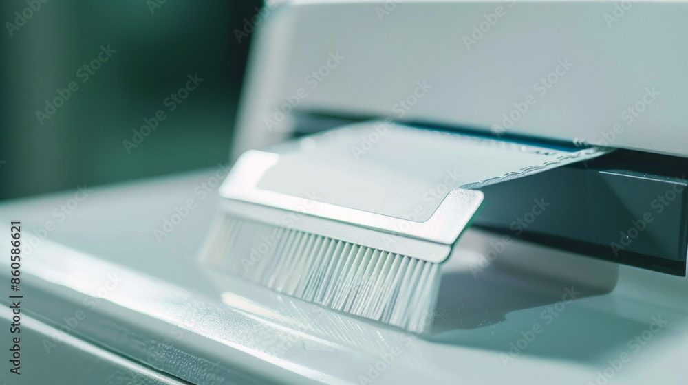 ATM card reader cleaning cards for maintaining card reader functionality isolated on white background ATM card reader cleaning cards for maintaining card reader functionality isolated on white background