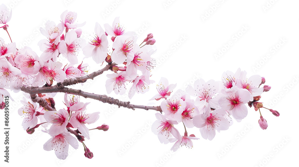 Sakura tree branch blossom on transparent background Sakura tree branch blossom on transparent background