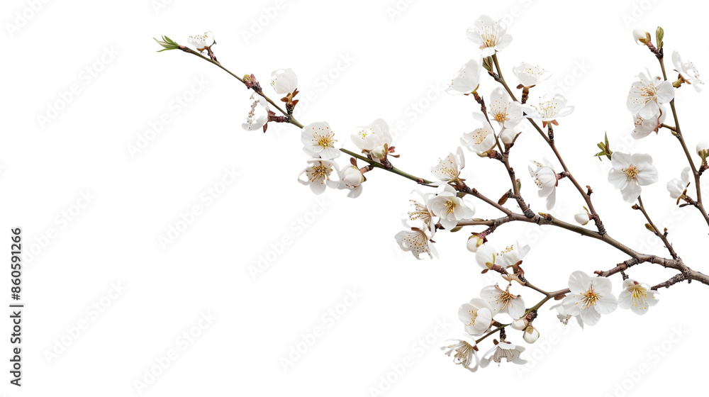 Sakura tree branch blossom on transparent background Sakura tree branch blossom on transparent background