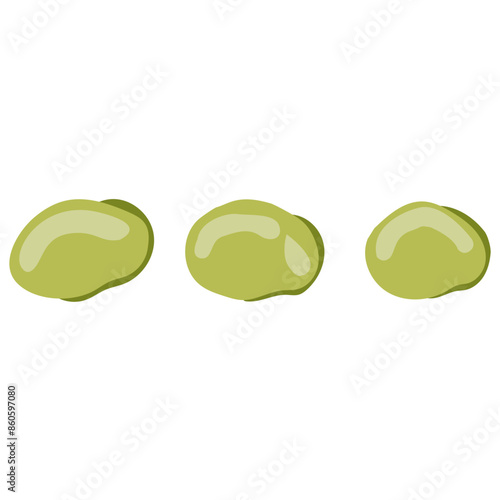 夏野菜のえだまめのイラスト素材　ベクター