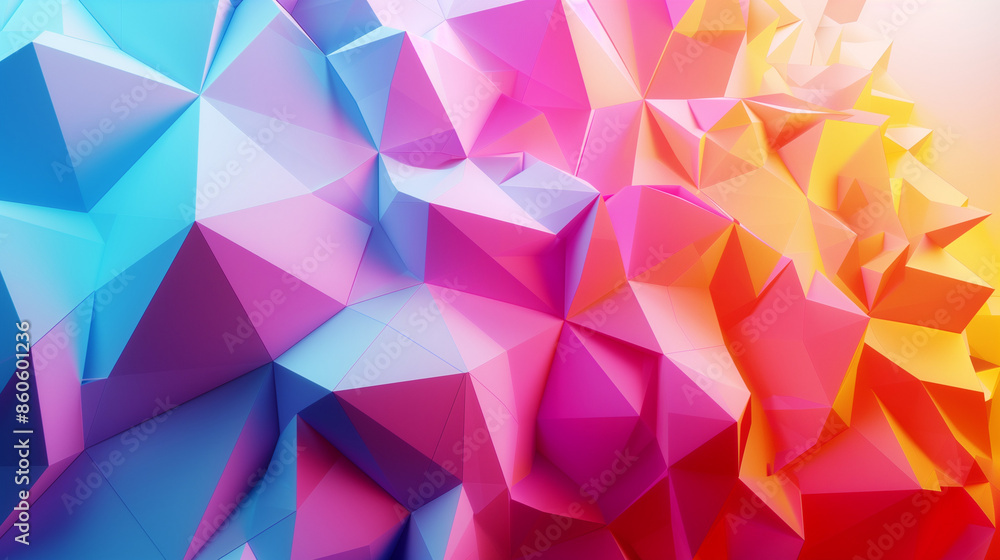 An abstract background with colorful polygons, featuring a mix of geometric shapes in bright hues of blue, pink, and yellow. The 3D polygonal design creates a dynamic and vibrant visual effect.
An abstract background with colorful polygons, featuring a mix of geometric shapes in bright hues of blue, pink, and yellow. The 3D polygonal design creates a dynamic and vibrant visual effect.