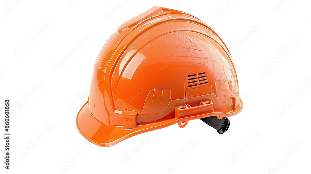 Protective construction helmet on a transparent background Protective construction helmet on a transparent background