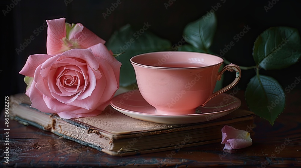 A steaming glass cup of rose tea with floating petals, accompanied by a fresh pink rose on a dark background.
A steaming glass cup of rose tea with floating petals, accompanied by a fresh pink rose on a dark background.