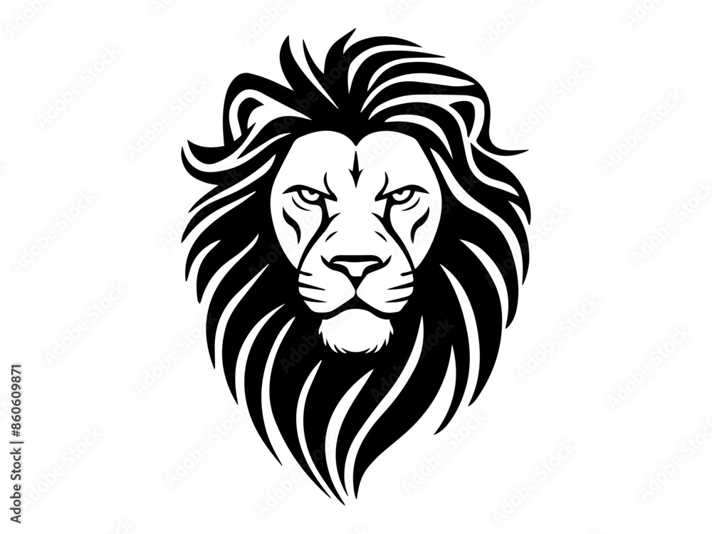 Majestic Mane Monochrome Lion Face Logo: Discover Elegance in Black and White, Perfect for Timeless Branding and Iconic Design – Unleash the Power and Grace of the King of Beasts in Your Visual Identi Majestic Mane Monochrome Lion Face Logo: Discover Elegance in Black and White, Perfect for Timeless Branding and Iconic Design – Unleash the Power and Grace of the King of Beasts in Your Visual Identi