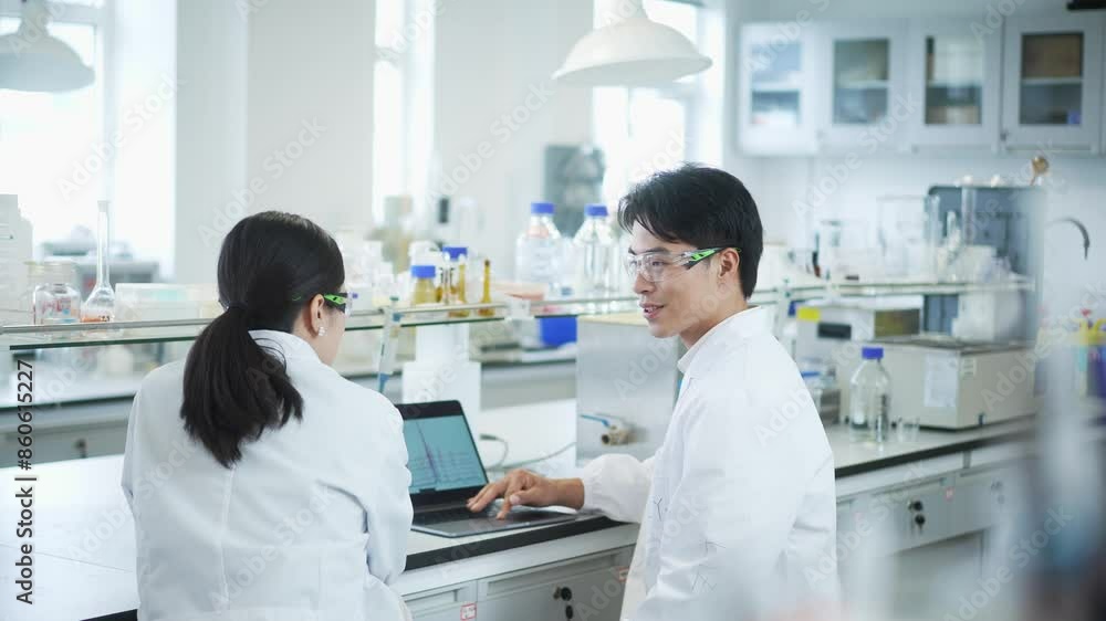 doctor coworking with tablet in lab doctor coworking with tablet in lab