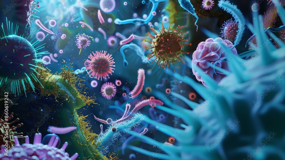 Microscopic examination of infectious microbes Microscopic examination of infectious microbes