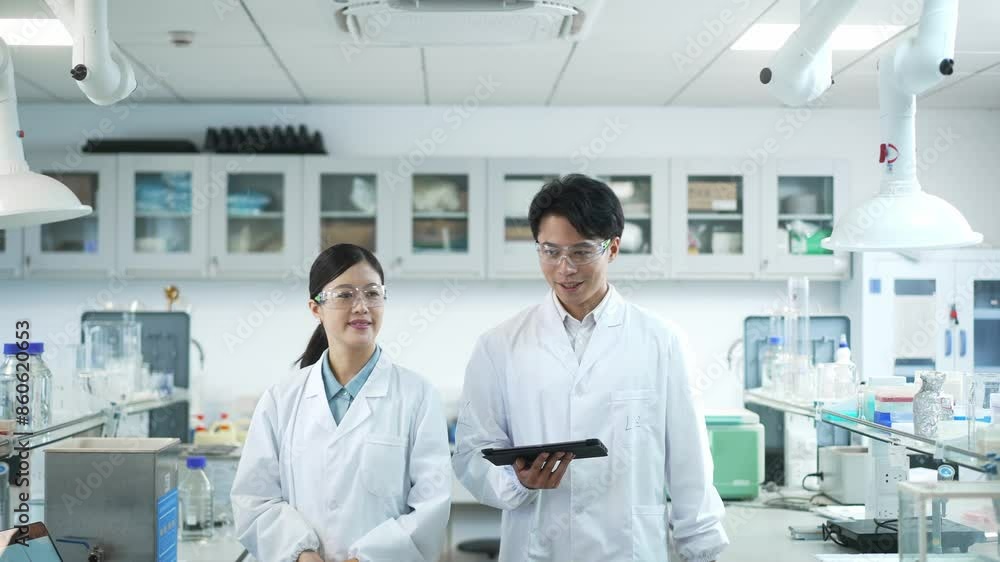 doctor coworking with tablet in lab doctor coworking with tablet in lab