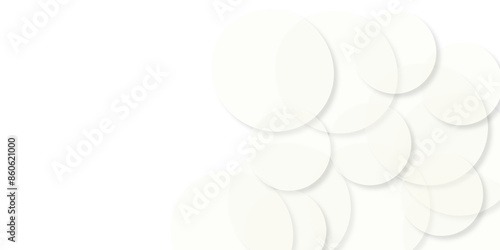 Abstract white modern transparency circle presentation background. Many beautiful bubbles on white background . Abstract white background with a lot of circles. Bubbles abstract. illustration design.