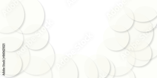 Abstract white modern transparency circle presentation background. Many beautiful bubbles on white background . Abstract white background with a lot of circles. Bubbles abstract. illustration design.