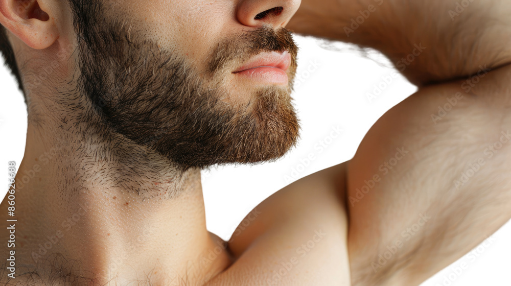 Fototapeta premium Male armpit on a transparent background