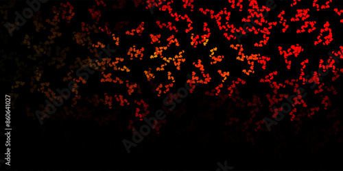 Dark orange vector backdrop with chaotic shapes.
