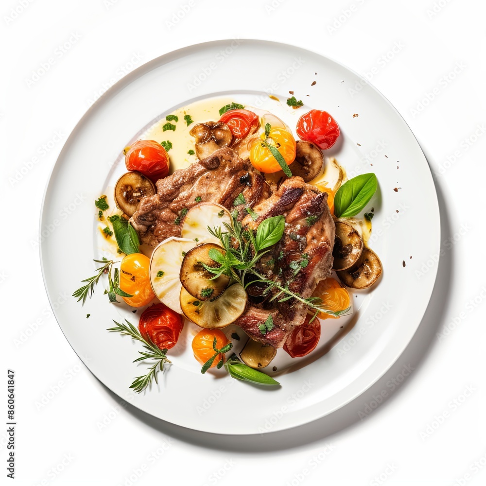 Famous food dish Isolated on a white background Famous food dish Isolated on a white background