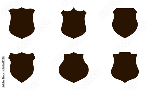 police blank shield badge
