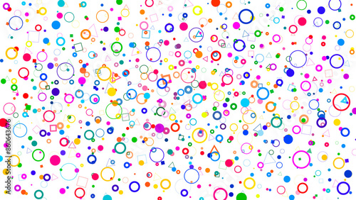 Festive confetti on a transparent basis