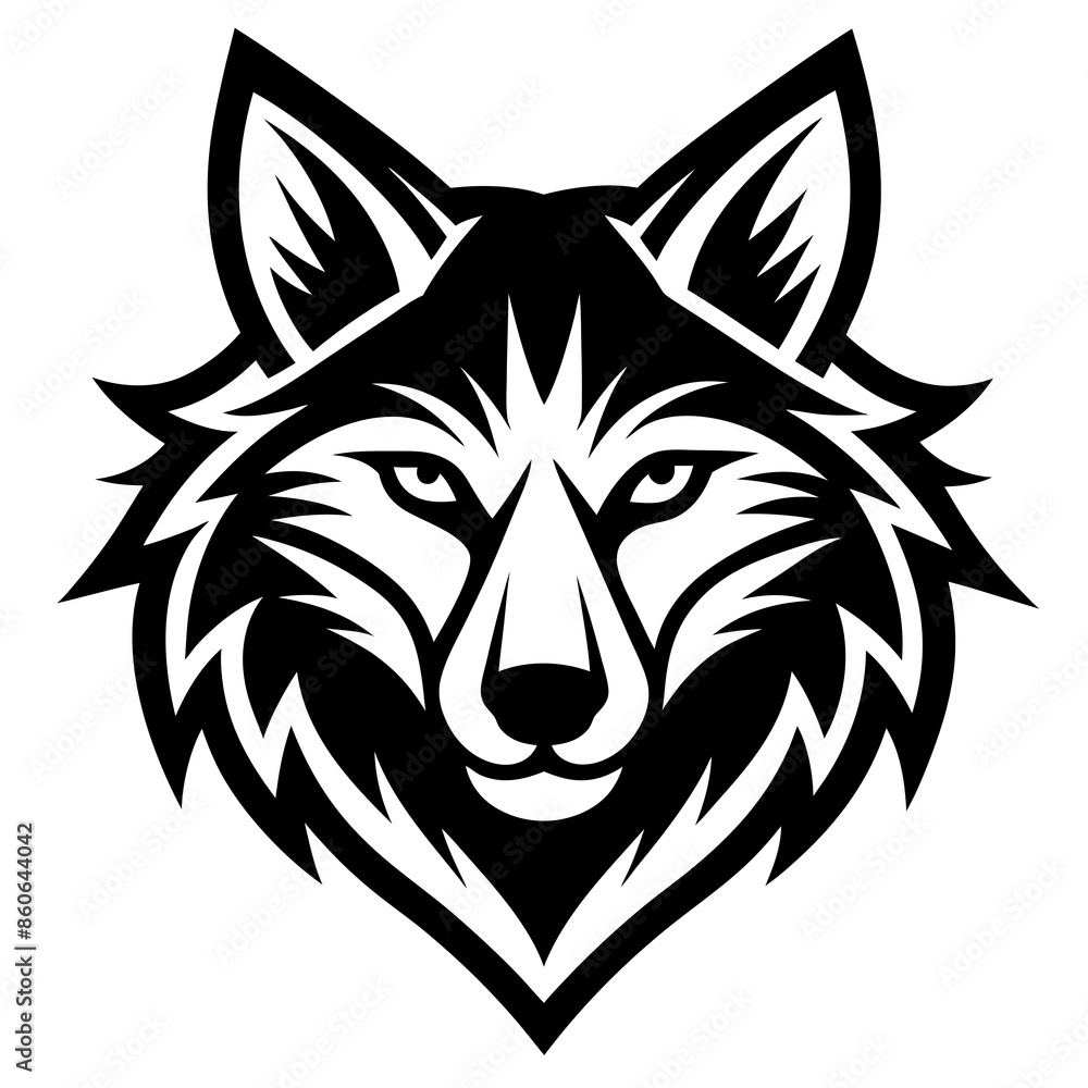 Obraz premium Wild Icons: Modern Wolf Logo Designs for Your Brand