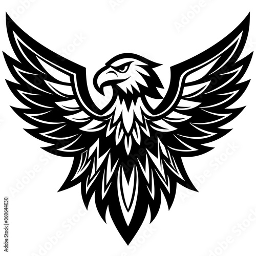 Majestic Eagle Logo Icon - Powerful Vector Graphic Design for Branding and Identity