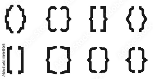 bracket vector element
