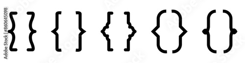 bracket vector element