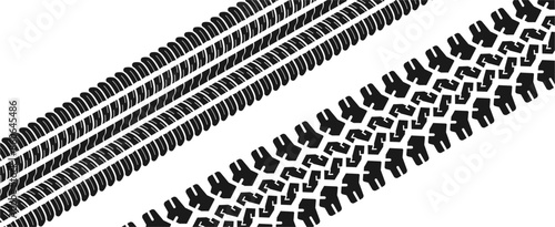 vehicle tire track
