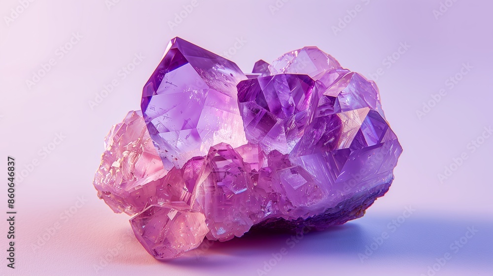 Close-up of a Mesmerizing Amethyst Gemstone with Purple Depths Close-up of a Mesmerizing Amethyst Gemstone with Purple Depths