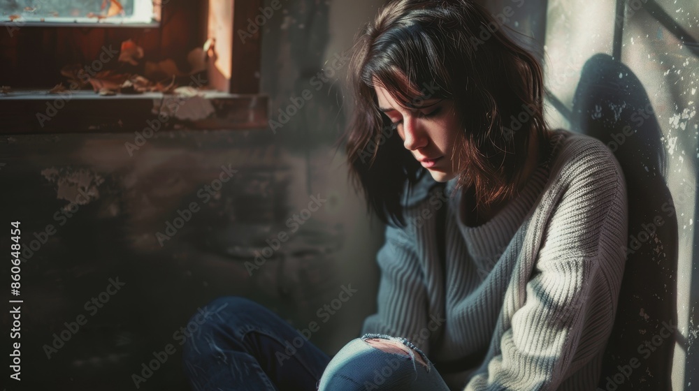 Obraz premium World Suicide Prevention Day. lonely people, unhappy people. human misfortune. people are depressed. people in a difficult situation