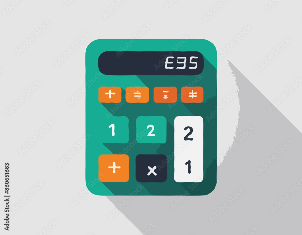 Calculator icon vector on white background. Savings, finances sign. Economy calculate Calculator icon vector on white background. Savings, finances sign. Economy calculate