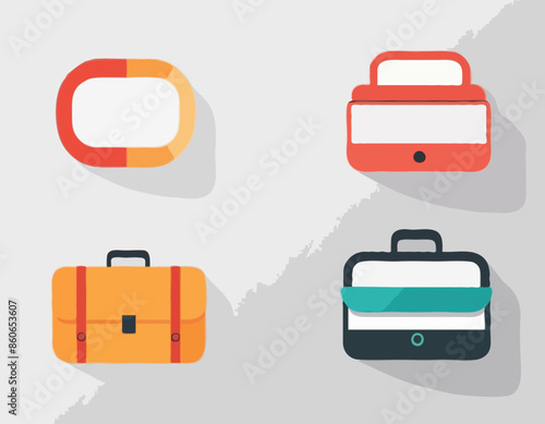 Case icon, vector illustration. Isolated object on a transparent background