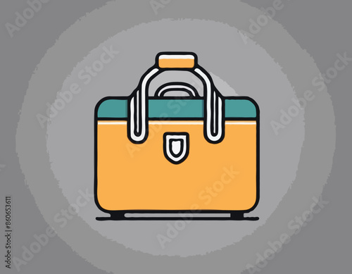 Case icon, vector illustration. Isolated object on a transparent background