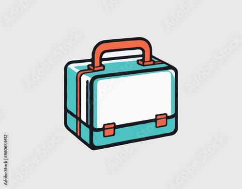 Case icon, vector illustration. Isolated object on a transparent background