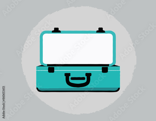 Case icon, vector illustration. Isolated object on a transparent background