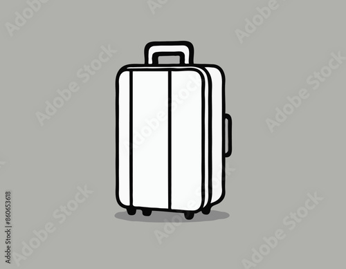 Case icon, vector illustration. Isolated object on a transparent background