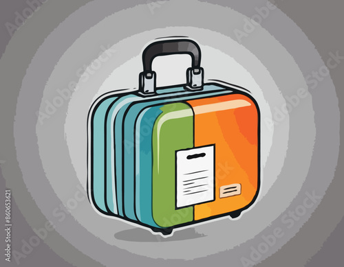 Case icon, vector illustration. Isolated object on a transparent background