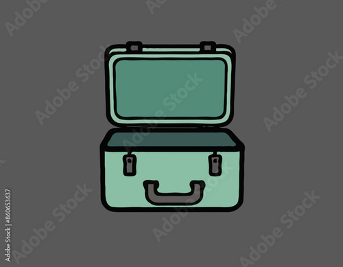 Case icon, vector illustration. Isolated object on a transparent background