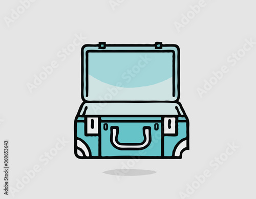 Case icon, vector illustration. Isolated object on a transparent background