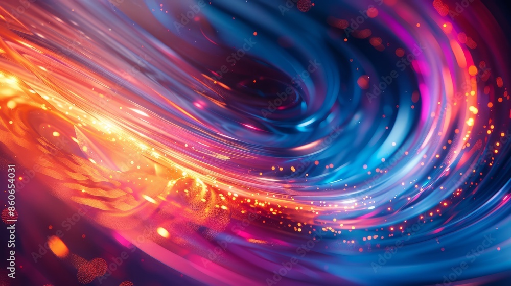 Abstract light swirls Abstract light swirls