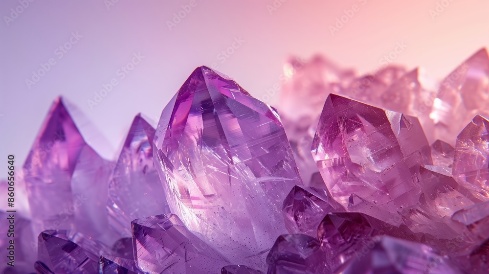 Close-up of a Mesmerizing Amethyst Gemstone with Purple Depths Close-up of a Mesmerizing Amethyst Gemstone with Purple Depths
