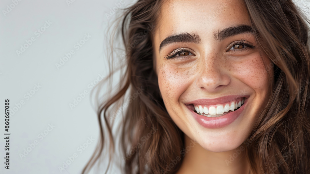 Portrait of a young beautiful smiling girl Portrait of a young beautiful smiling girl