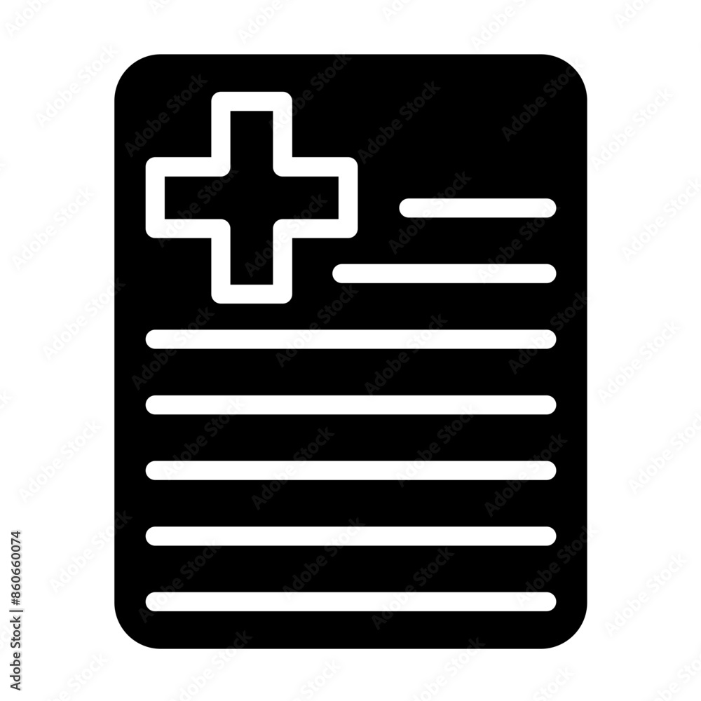 Fototapeta premium Vector Design Health Certificate Icon Style