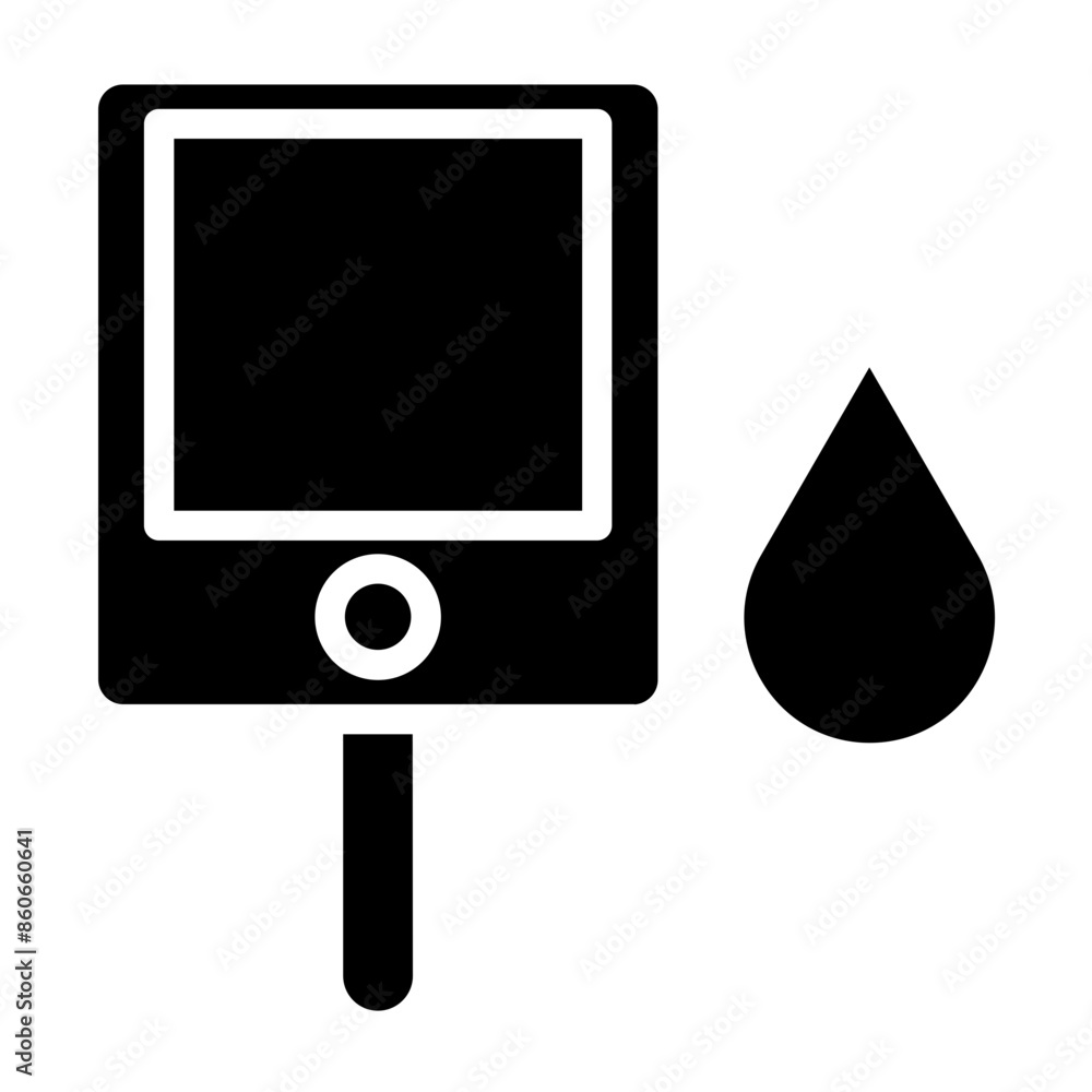 Vector Design Blood Glucose Icon Style Vector Design Blood Glucose Icon Style