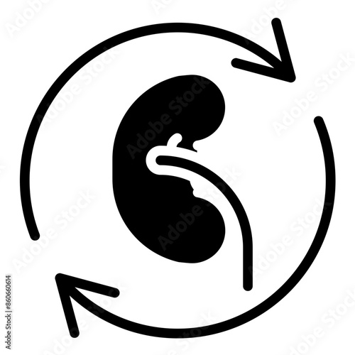 Vector Design Kidney Transplant Icon Style