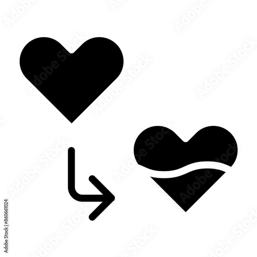 Vector Design Heart Transplant Icon Style